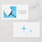 スクレーパー名刺によるウィンドウの清掃 名刺 (正面/裏面)