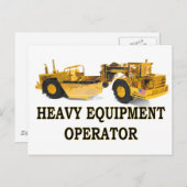 スクレーパ土引越し業者 ポストカード (正面/裏面)