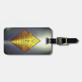 スクレープブックシルバー「クリエイティブジュース」 ラゲッジタグ (正面横)