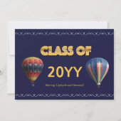 スクロエレガントールスクリプト熱気球卒業 案内状 (裏面)