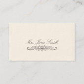 スクロビクトリアンール付き呼び出しカード コーリングカード (正面)