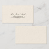 スクロビクトリアンール付き呼び出しカード コーリングカード (正面/裏面)