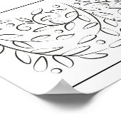 スクロフォーマルー葉グ結婚の座席表 ポスター (角)