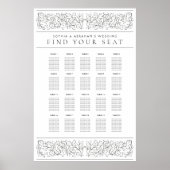 スクロフォーマルー葉グ結婚の座席表 ポスター (正面)