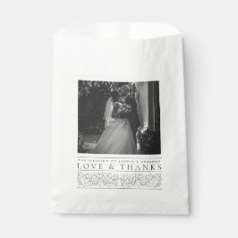 スクロフォーマルー離れル白黒結婚の写真 フェイバーバッグ