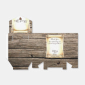 スクロユニークールとフェザーペンの結婚式の引き出物ボックス フェイバーボックス (折り畳みなし)