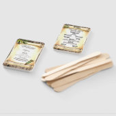 スクロユニークールとフェザーペンの結婚式 プログラム ハンドファン (組立なし)