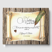 スクロユニークールとフェザーペ結婚ン ゲストブック (正面)