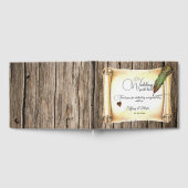 スクロユニークールとフェザーペ結婚ン ゲストブック (全面)