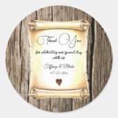 スクロユニークールとフェザーペ結婚ン ラウンドシール (正面)