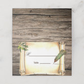 スクロユニークール&フェザーペンテーブル座席表 プレイスカード (外部開封)