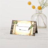 スクロユニークール&フェザーペンテーブル座席表 プレイスカード (正面)