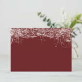 スクローリングつる植物の結婚式招待状 招待状 (スタンド正面)