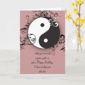 スクローリングの陰陽 カード (黄色い花)