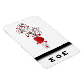 スクロールされたハート マグネット (右側)