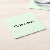 スクロールしてこれらの写真カレンダーを表示 スクエアペーパーコースター (アングル)