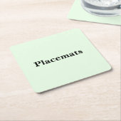 スクロールしてこれらの写真コースターをご覧ください スクエアペーパーコースター (アングル)