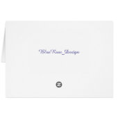 スクロールつる植物ハートハートノートカード (裏面横)