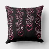 スクロールつる植物ハート装飾用クッション クッション (裏面)