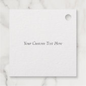 スクロールつる植物結婚のギフトラベル、ありがとう フェイバータグ (裏面)