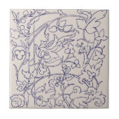 スクロールつる植物 タイル (正面)