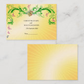 スクロールとバタフライ プレイスカード (正面/裏面)