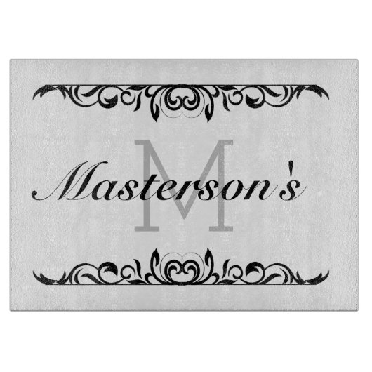 スクロールのパーソナ縁どライズ カッティングボード (正面)