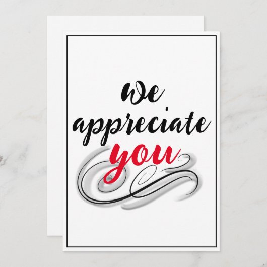 スクロールの感謝のスクリプトを作成 サンキューカード (正面/裏面)