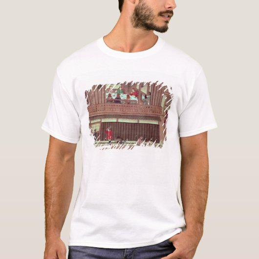 スクロールの 国内場面) Tシャツ (正面)