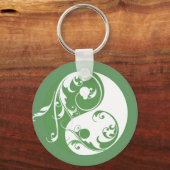 スクロールインとヤン（緑） キーホルダー (正面)