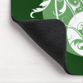 スクロールインとヤン(緑) マウスパッド (コーナー)