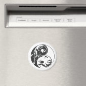 スクロールインとヤン（黒） マグネット (インサイチュ (食洗機))