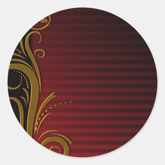 スクロールエレガントデザイン ラウンドシール (正面)