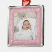 スクロールオーナメント(上がりました) メタルオーナメント (左)