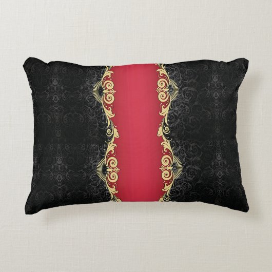 スクロールクラシックワークデザイン アクセントクッション (正面)