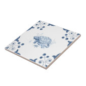 スクロールコーナーが付いているデルフトのカメのタイル タイル (側面)