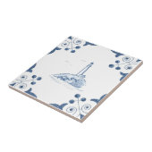 スクロールコーナーが付いているデルフトの灯台タイル タイル (側面)