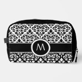 スクロールダマスク2Part Ptn BWとバンド(パーソナライズされた) ドップキット (正面)