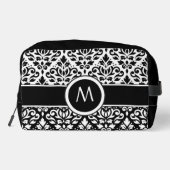 スクロールダマスク2Part Ptn BWとバンド(パーソナライズされた) ドップキット (裏面)