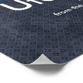 スクロールデザイン広重龍石木版プリント ポスター (角)