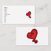 スクロールハートの名刺 名刺 (正面/裏面)