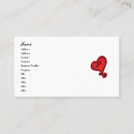 スクロールハートの名刺 名刺