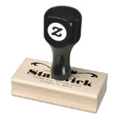 スクロールハートカスタム差出人住所ゴム印 ラバースタンプ (スタンプ)