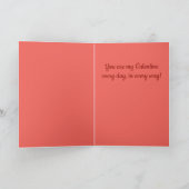 スクロールハートデザインバレンタインカード シーズンカード (内部)