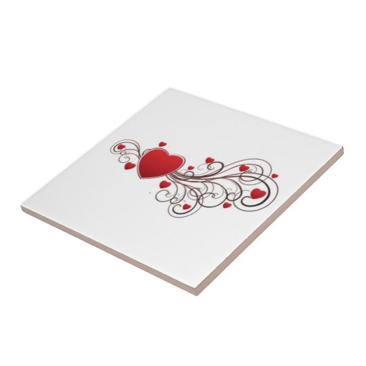 スクロールハート タイル (側面)