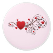 スクロールハートkash003 セラミックノブ (正面)