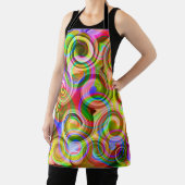 スクロールパステル幾何学抽象芸術 エプロン (インサイチュ)