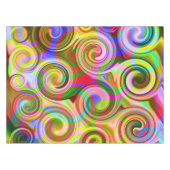 スクロールパステル幾何学抽象芸術 テーブルクロス (正面(横))