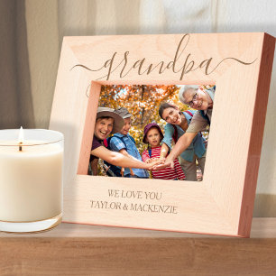 スクロールパーソナライズされたタイポグラフィ レーザー彫刻フレーム