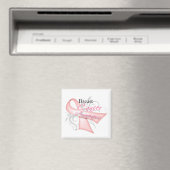 スクロールピンクリボンv2乳がん認識度 マグネット (インサイチュ (食洗機))